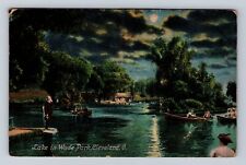 Cleveland OH-Ohio, Lake In Wade Park, Antique, Vintage c1908 Souvenir Postcard picture