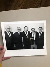 Vtg 1965 JIMMY HOFFA ORG B&W photo - TEAMSTERS FRANK FITZSIMMONS, BOBBY HOLMES picture