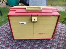 Vintage RCA Parts 5 Drawer Sidekick Carrying Case Toolbox WITH FUSES FUSEHOLDERS picture