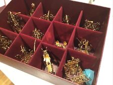 Vintage Danbury mint gold Christmas ornament collection 1983 (11) Plus 1 From 84 picture