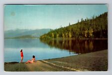Priest Lake ID-Idaho, Beach Side on Priest Lake, Antique Vintage Postcard picture