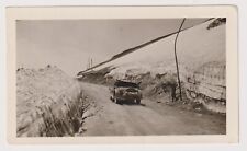 c 1920's Old Photo MG? Sports Car Climbing Pikes Peak? High Snowbanks picture