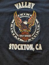 Vintage 1995 *Harley Davidson Logo T-Shirt (XL) Stockton Biker Chic California   picture