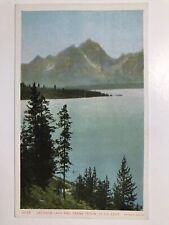 Vintage 1930 Jackson Lake Grand Teton Postcard picture