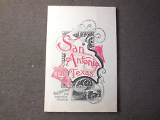 Vintage TX History 1977 REPRINT of 1890's San Antonio Texas information Booklet picture