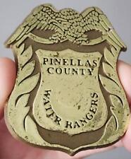 VINTAGE PINELLA'S COUNTY FLORIDA WATER RANGERS PLASTIC ID PIN EMPLOYEE BADGE picture
