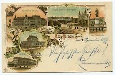 Transylvania  1897 Nagy-Varad / Oradea multiple view, very rare litho postcard picture
