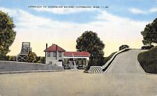 Vicksburg Mississippi 1940s Linen Postcard Approach To Vicksburg Bridge picture