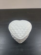 Sybil Connolly for Tiffany & Co. White Weave Heart Trinket Box Ireland picture