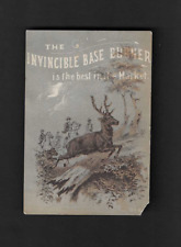 vintage 1880s trade card INVINCIBLE BASE BURNER Chicago & Erie Stove Co. Deer picture