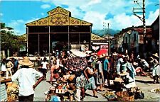 Market Place St Pierre Martinique FWI Sellers People Food Buildings Postcard UNP picture
