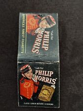 Vintage Front Strike Matchbook Cover Call For Philip Morris Cigarettes  picture