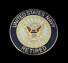 UNITED STATES NAVY - RETIRED - 1” Pin USN NAVAL - Fast Free Tracked Shipping picture