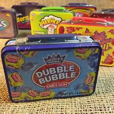 8 Vtg Mini Lunchboxes;Red Hots Boston Beans Dubble Bubble Warheads Smarty Taffy picture