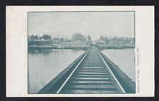 Seaford DE Delaware Railroad Bridge RR Tracks Vintage Sussex County Postcard picture
