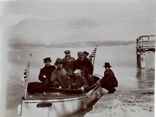 FRANCE SAVOIE IN 1904 LE BOURGET DU LAC by canoe picture