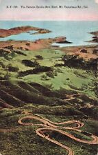 San Francisco CA, Famous Double Bow Knot Mt. Tamalpais Railway, Vintage Postcard picture