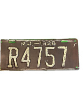 Antique 1928 New Jersey license plate picture