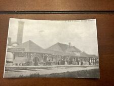 Chicago Heights Chicago & Eastern Illinois Railroad Depot Station RPPC Postcard picture