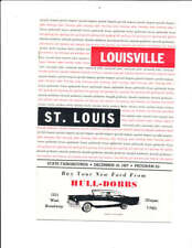 12/18 1957 Louisville vs St. Louis basketball program bk11 picture