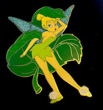 LE 100 JUMBO Disney Auctions Pin TINKER BELL Hiding Under A Leaf picture