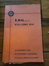 Vintage AAA 1961 Travel Log of Baja California Mexico Automobile Club picture