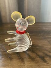 Vintage Lucite Plastic Mouse Figurine V1950s Hong Kong, Collectible Toys Old picture