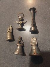 Group of Miniature Pewter Figurines, Bells, Angel, Space Needle picture