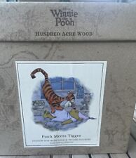 Winnie the Pooh.   Nib Vintage “ Pooh  Meets Tigger “ Shadow Box  Hallmark picture