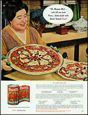 1964 Italian mom Mamma Mia Hunt's tomato sauce pizza retro photo print ad L2 picture