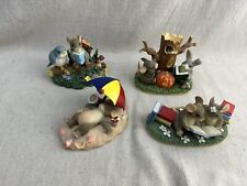 Charming Tails Fitz & Floyd Lot Of 4 ~ Summer Beach / Ghost / Friends / Again picture
