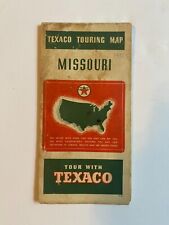 Vintage 1938 Missouri Texaco Gas Station Road Map FAIR CONDITION picture