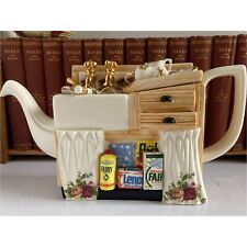 Vtg 1996 • Royal Albert Old Country Roses • Kitchen Sink Teapot • Paul Cardew picture