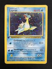 Pokemon Lapras 10/62 Fossil Rare Holo First Edition Wizards IT Vintage Cards picture