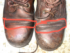 Israeli Army Boots 1960's-80's Old Rare Para Red Brown Idf Zahal MADE IN ISRAEL picture