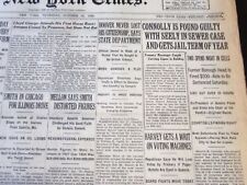 1928 OCTOBER 18 NEW YORK TIMES - CONNOLLY FOUND GUILTY WITH SEELY - NT 6514 picture