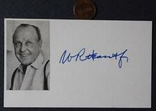 Publisher William Randolph Hearst, Jr. signed / autographed photocard Died 1993- picture