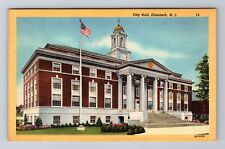 Elizabeth NJ-New Jersey, City Hall, Antique, Vintage Souvenir Postcard picture