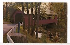 1969 - Creamery Covered Bridge, Whetstone Brook, Brattleboro VT Postcard picture