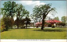 Van Buren, Arkansas Missouri Pacific-Iron Mountain Station Grounds Vintage JC13 picture