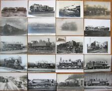 1910-40 French Railroad Postcards: GROUP of 100 - Many Realphoto - Rail Road RR picture