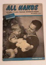Vtg December 1945 All Hands USA Navy Personnel Magazine WWII WW2 Christmas Dream picture
