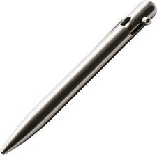 Bastion EDC Gray CNC Titanium Bolt Action Writing Pen w/ Pocket Clip 248 picture