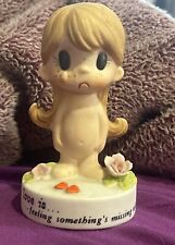 VINTAGE LOVE IS BY KIM CARTOON CHARACTER MOTTO FIGURINE, 1972 picture