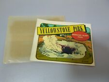 Vintage c1950s Automobile Decal Sticker - Yellowstone Park, Morning Glory Pool picture