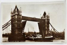 RPPC London England The Tower Bridge Real Photo Vintage Postcard picture