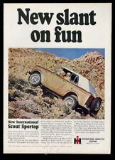 1966 International Scout Sportop SUV color photo vintage print ad picture