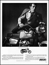 1966 Ducati Motorcycles man rider Berliner Motor Corp. retro photo print ad LA10 picture