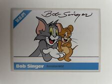 Bob Singer signed ANIMATION ARTIST Tom and Jerry Hanna-Barbera custom card auto picture