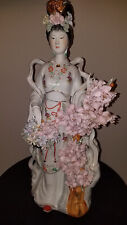 Vintage Hand Painted Porcelain Japanese Geisha statue 25